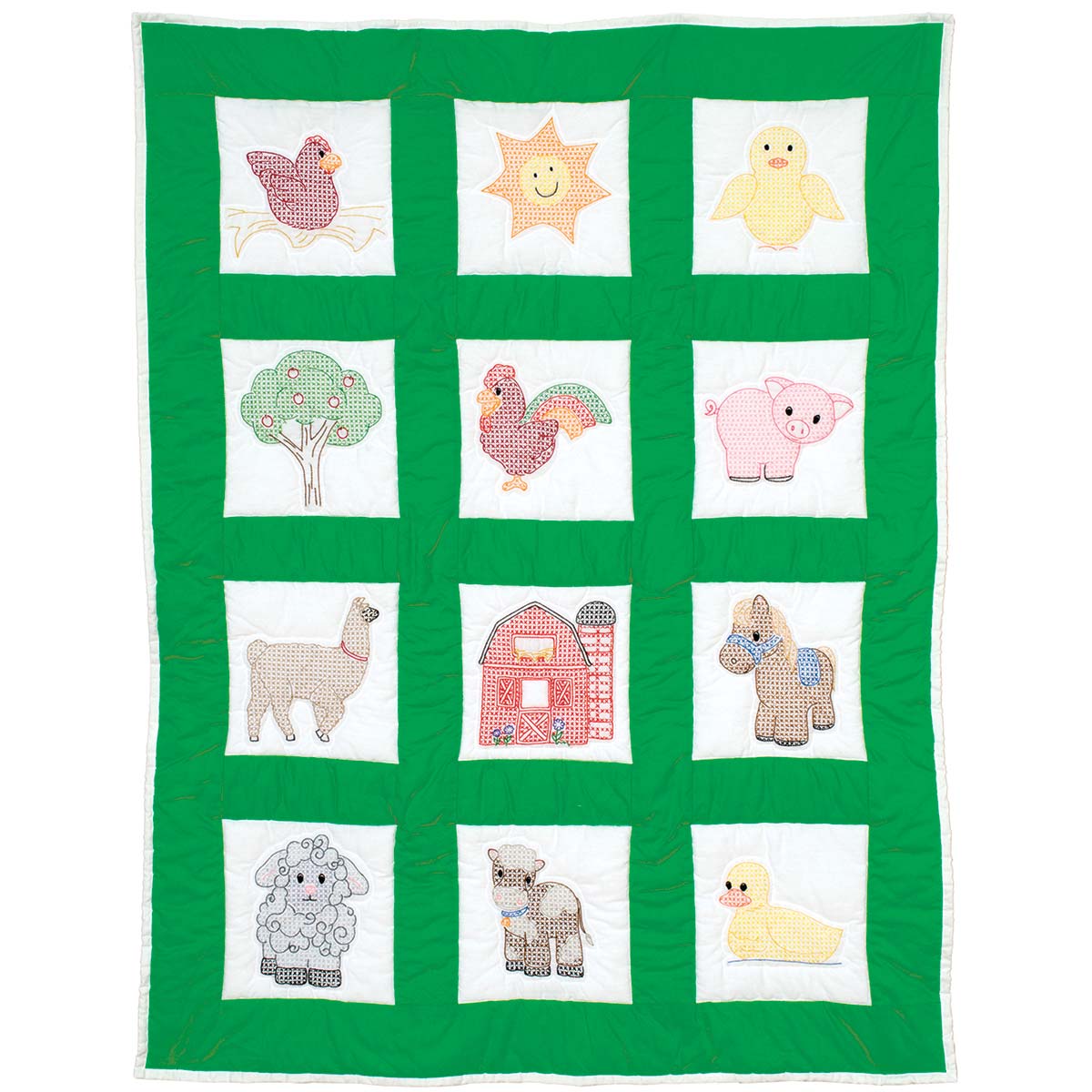 9" Nursery Quilt Blocks Needle Art