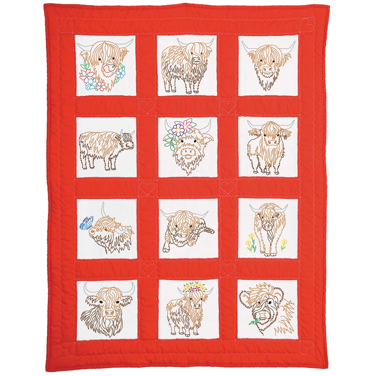 Theme 9" Quilt Blocks Needle Art