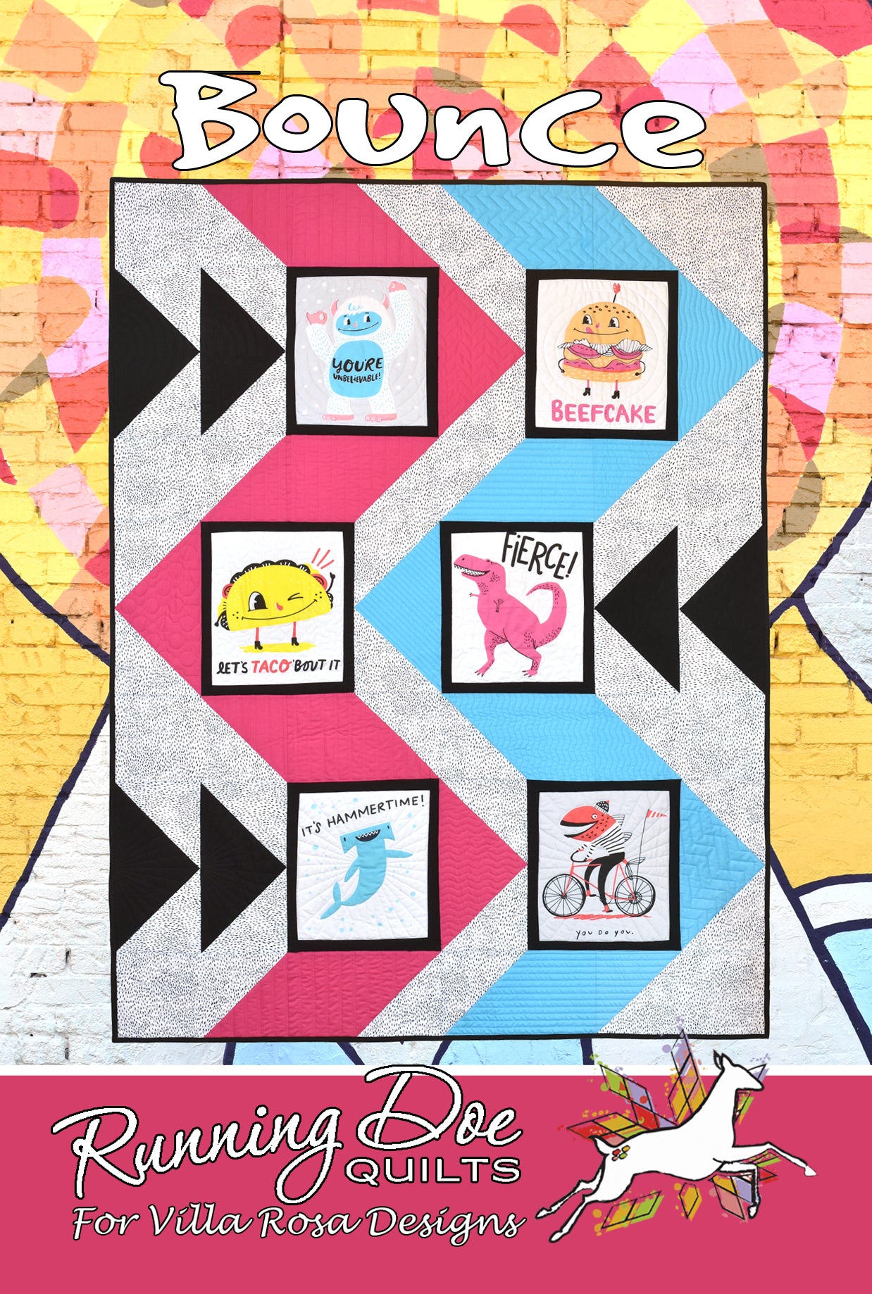 Bounce PDF Quilt Pattern by Villa Rosa Designs