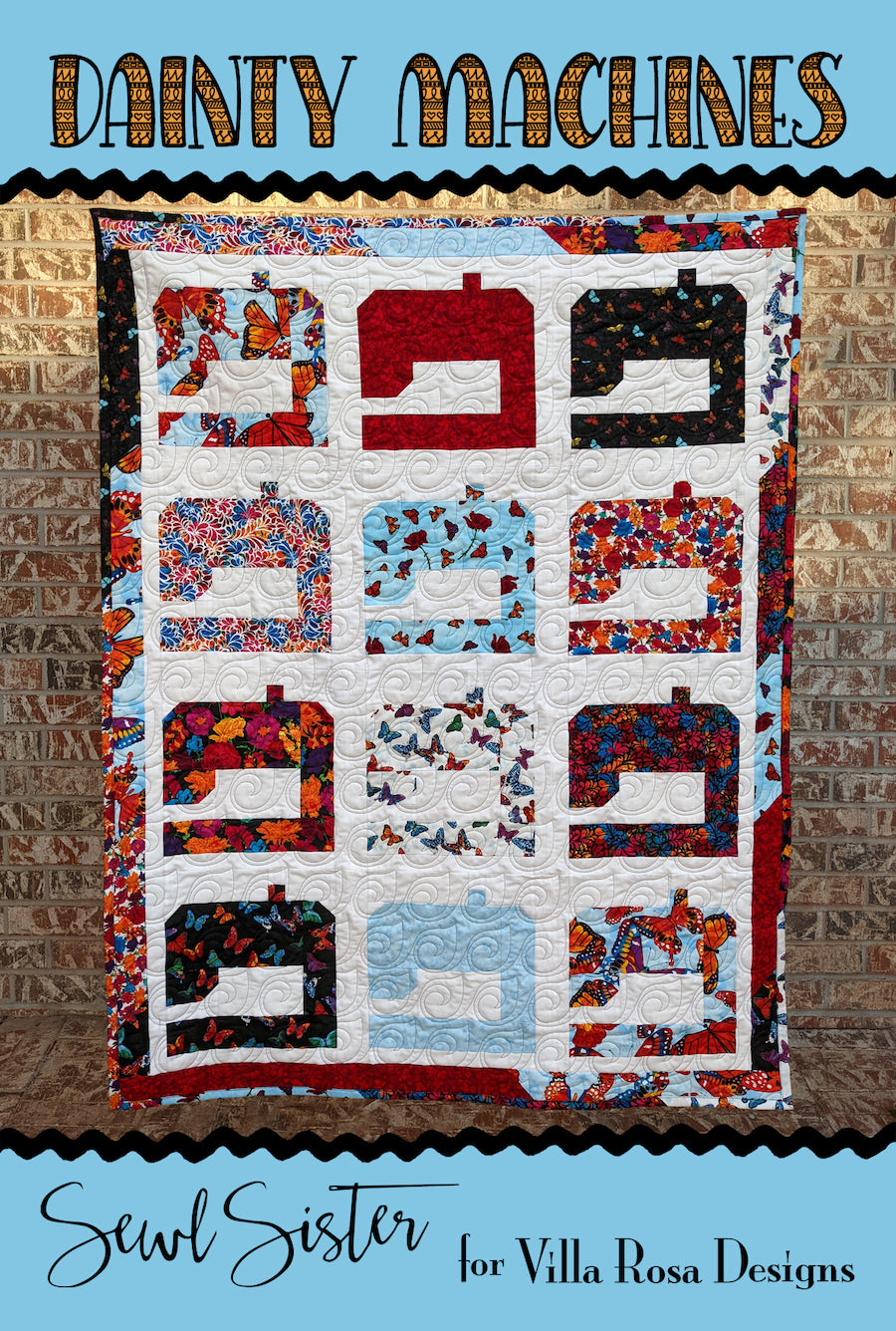 Dainty Machines PDF Quilt Pattern by Villa Rosa Designs