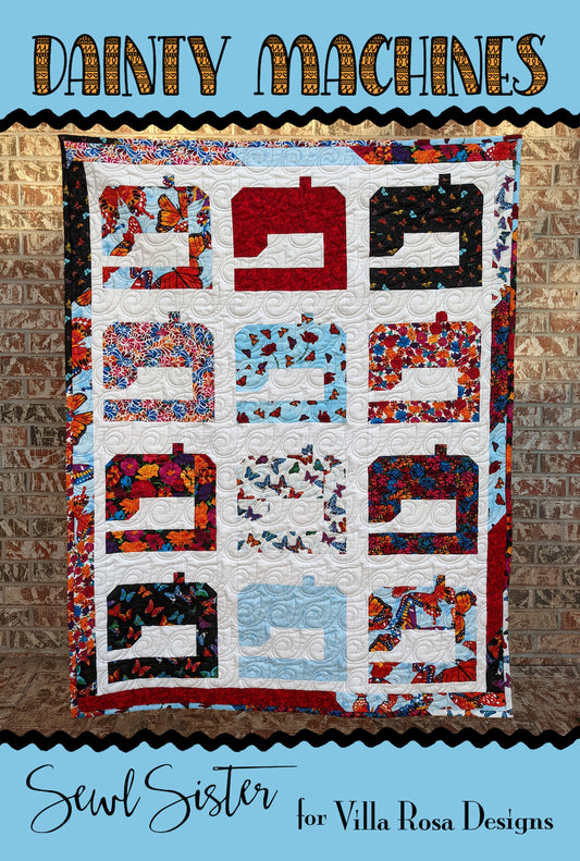 Dainty Machines PDF Quilt Pattern by Villa Rosa Designs