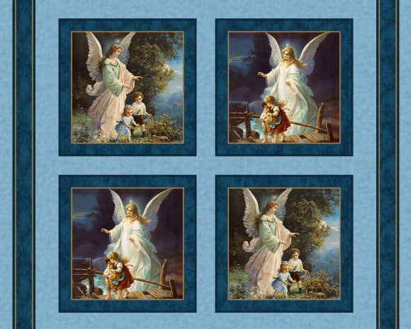 Guardian Angel Fabric Pillow Panel #73