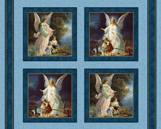 Guardian Angel Fabric Pillow Panel #73