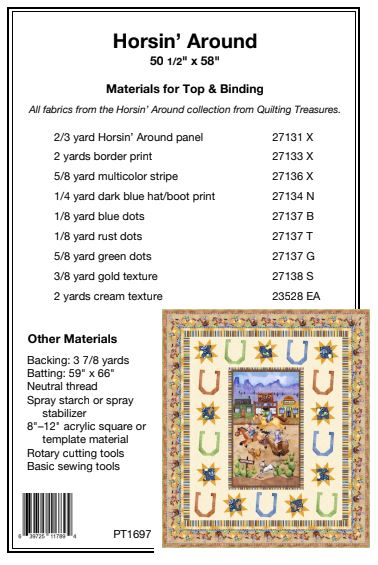 Horsin Around PDF Download Quilt Pattern by Pine Tree Country Quilts