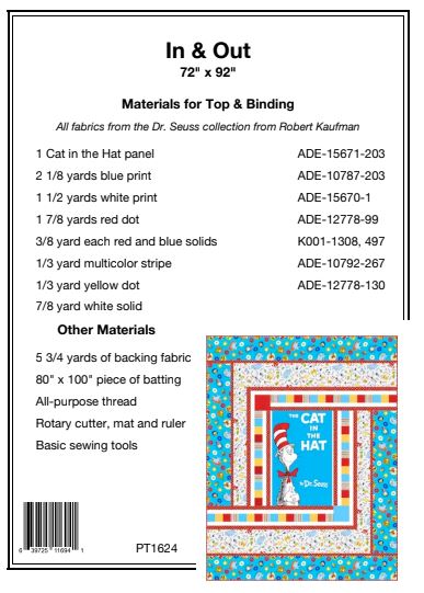 In and Out Seuss PDF Download Quilt Pattern by Pine Tree Country Quilts