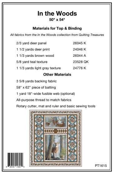 In the Woods PDF Download Quilt Pattern by Pine Tree Country Quilts
