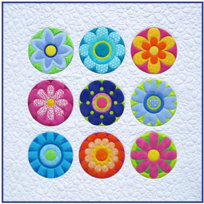 Radiant Blooms Quilt Pattern by Amy Bradley