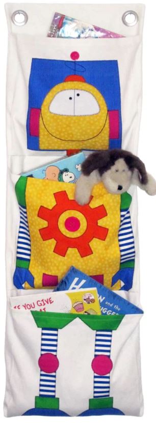 Robots Quilt and Pocket Organizer PDF Download Quilt Pattern by Amy Bradley