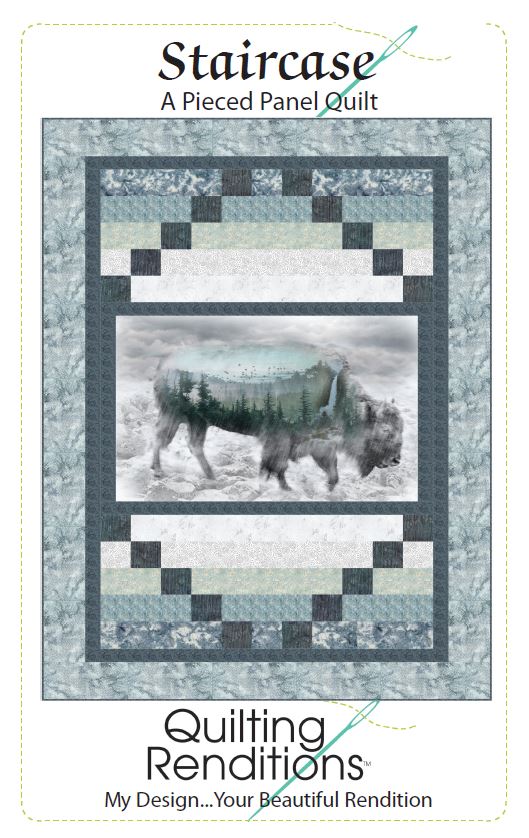Staircase PDF Download Panel Quilt Pattern by Quilting Renditions
