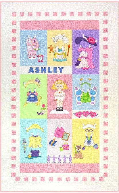 Sugar and Spice Paper Doll PDF Download Quilt by Amy Bradley