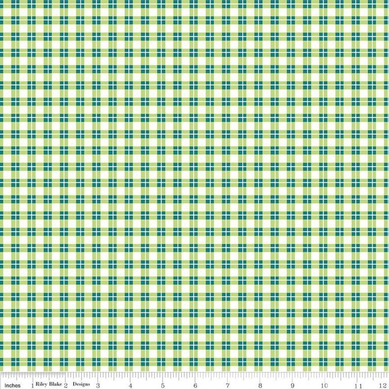 Harmony Farm Green Plaid Fabric *