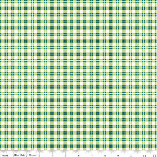 Harmony Farm Green Plaid Fabric *