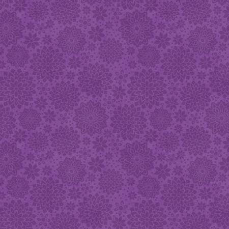 Purple Shadow Dahlia, From Wilmington Prints, Floral Serenade by Anne Rowan Collection *