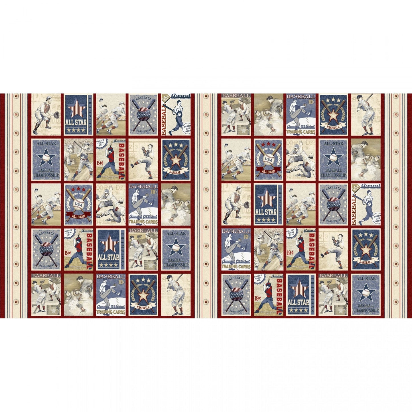 Game Time - Play Ball Multi Panel Fabric Panel