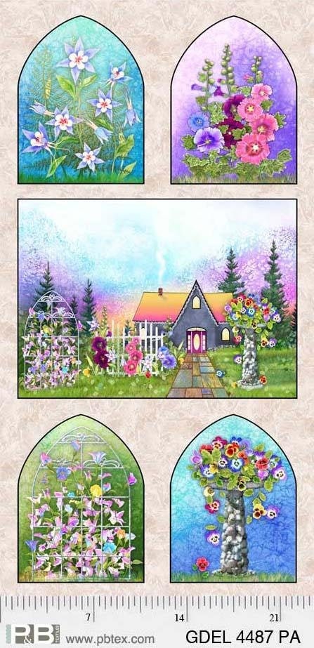 Garden Delight Fabric Panel #52