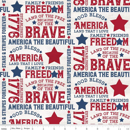 Let Freedom Soar Fabric