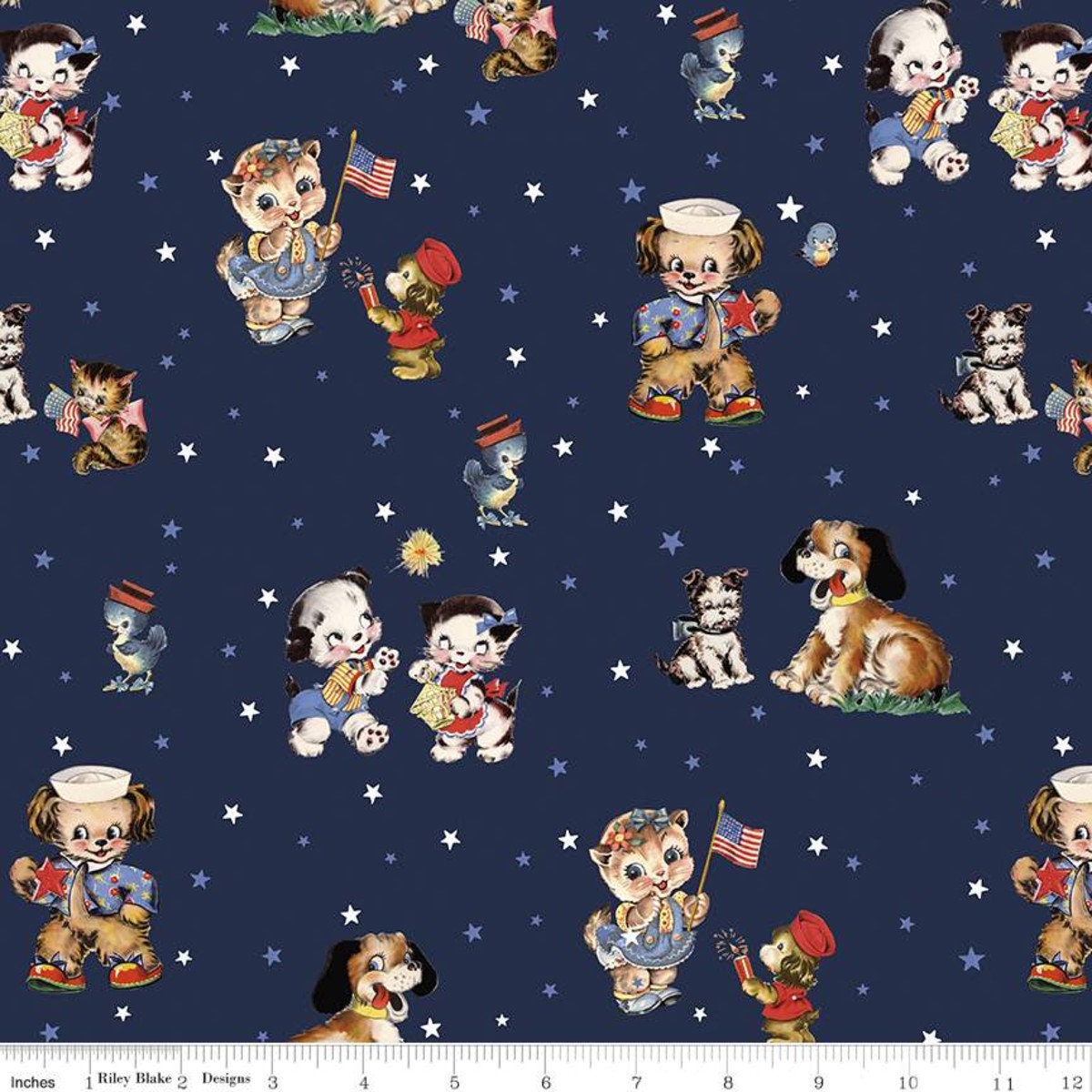 Set Sail America Cotton Quilting Fabric *