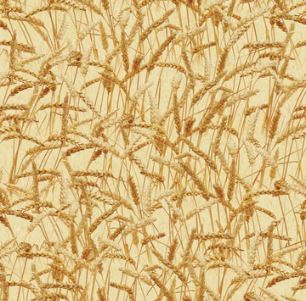 Wheat cotton fabric from Farm Machines II collection by Brandi Chanel Designs for Kennard & Kennard