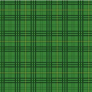 Green / Black / Yellow Plaid cotton fabric Farm Machines II by Brandi Chanel Designs for Kennard & Kennard