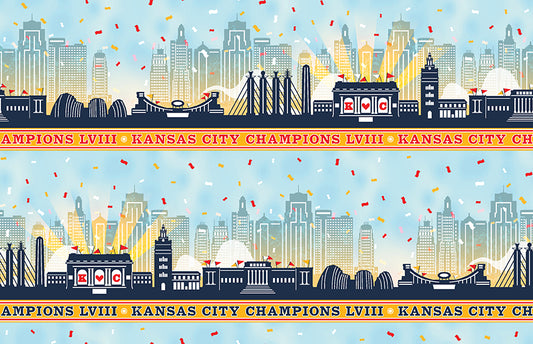 KC Skyline Cotton Quilting Fabric by Paint Brush Studios *
