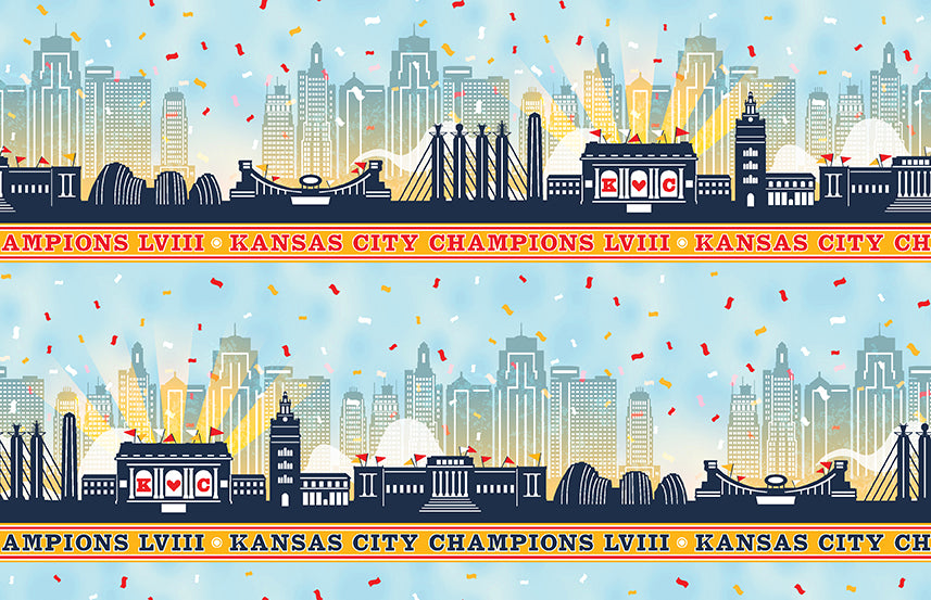 KC Skyline Cotton Quilting Fabric by Paint Brush Studios