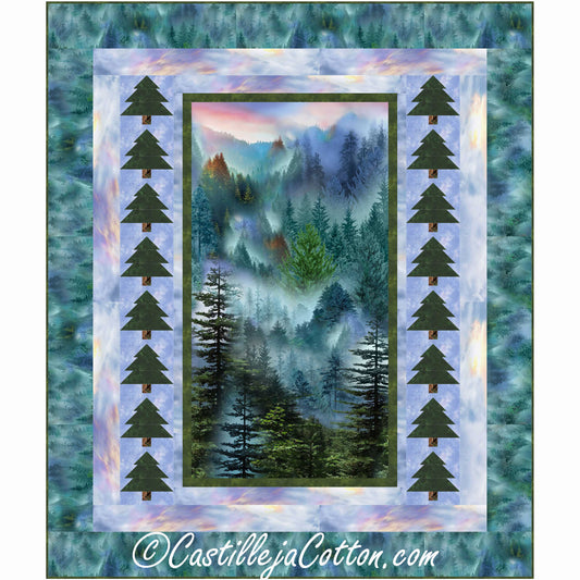 Mountain Forest Panel Quilt Pattern