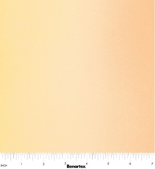 Charlk Ombre Yellow / Light Orange Cotton Fabric