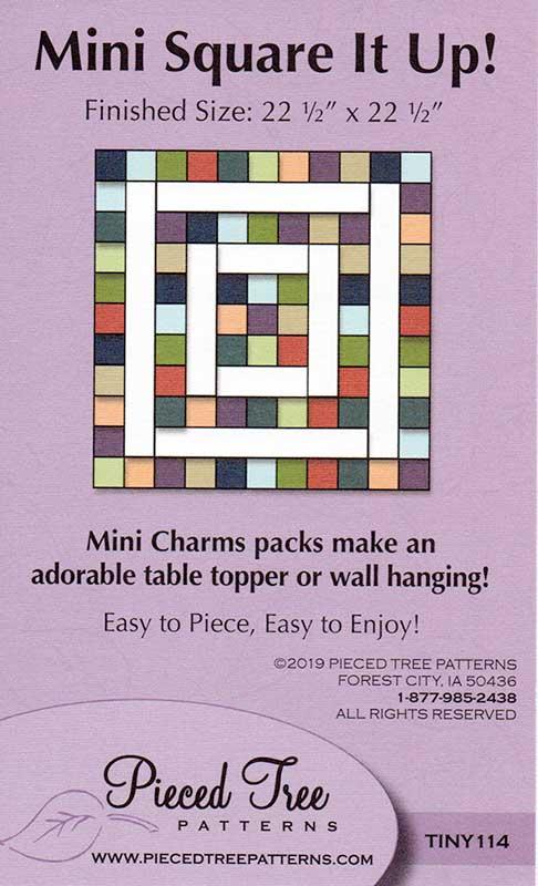 Mini Square It Up, Pattern for Wall Hanging or Table Topper