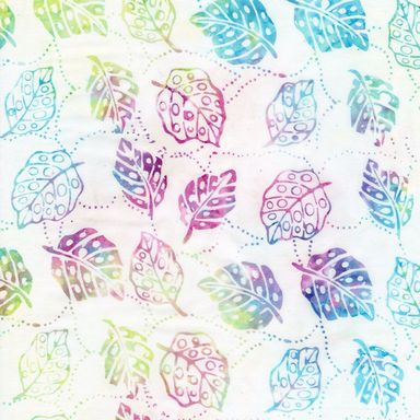 Monstera Leaves Breeze Batik Fabric