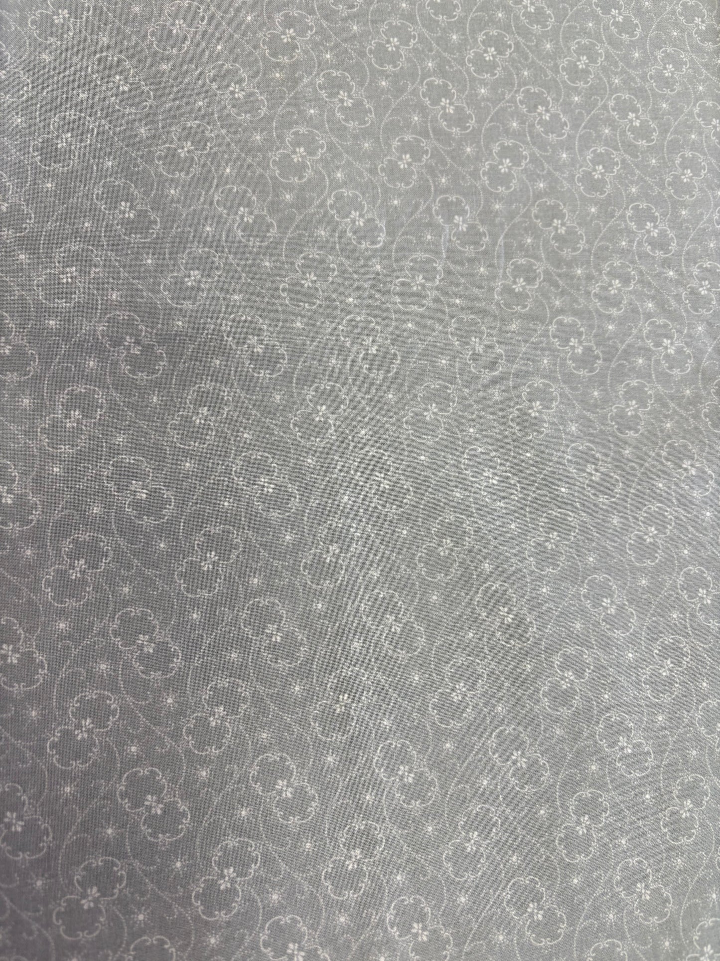 Light Grey Classic Floral Blender by Richlin Fabrics