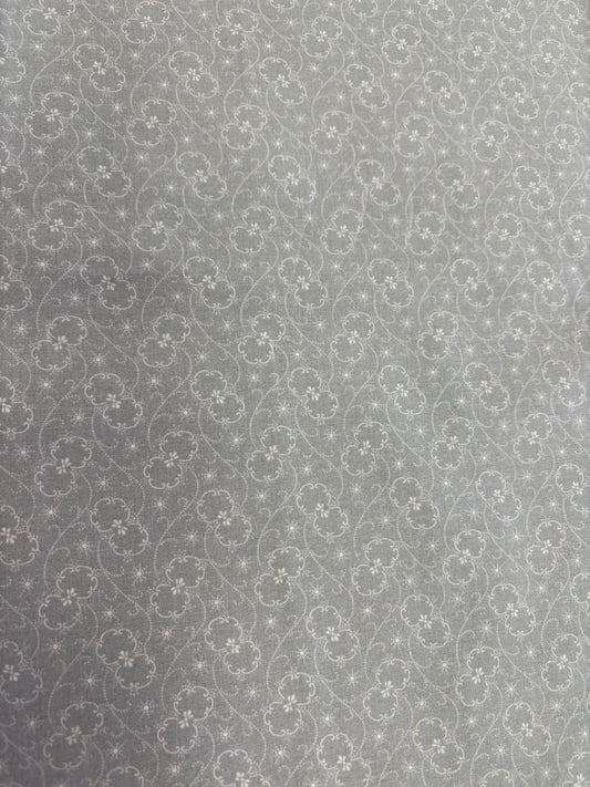 Light Grey Classic Floral Blender by Richlin Fabrics