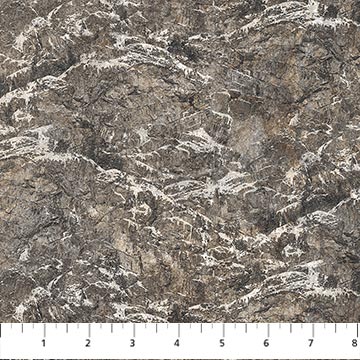 Stonehenge Eagle Pass Taupe Mountain Rock Face Cotton Fabric by Northcott