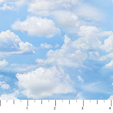 Clouds Cotton Fabric