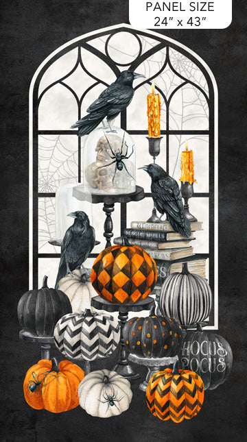 Spellbound Halloween Fabric Panel