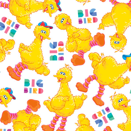 Sesame Street Big Bird Cotton Fabric