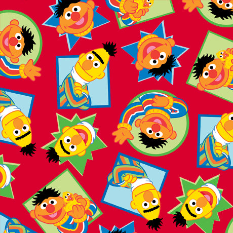 Sesame Street Bert and Ernie Cotton Fabric *