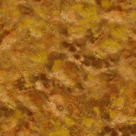 Wild Horses Water / Golden Brown Cotton Fabric *