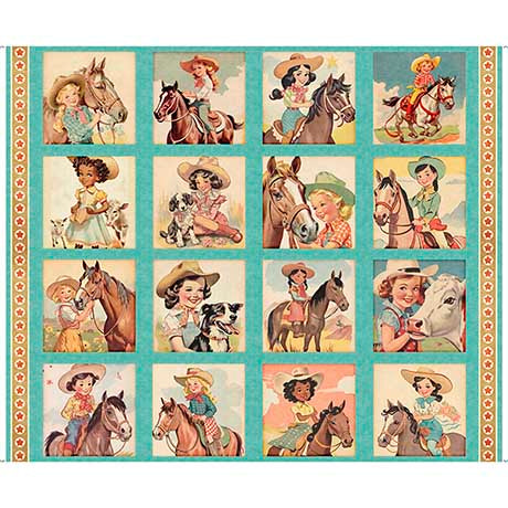 Hey Cowgirl Fabric Panel