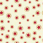 Hey Cowgirl Red Stars on cream background Cotton Fabric