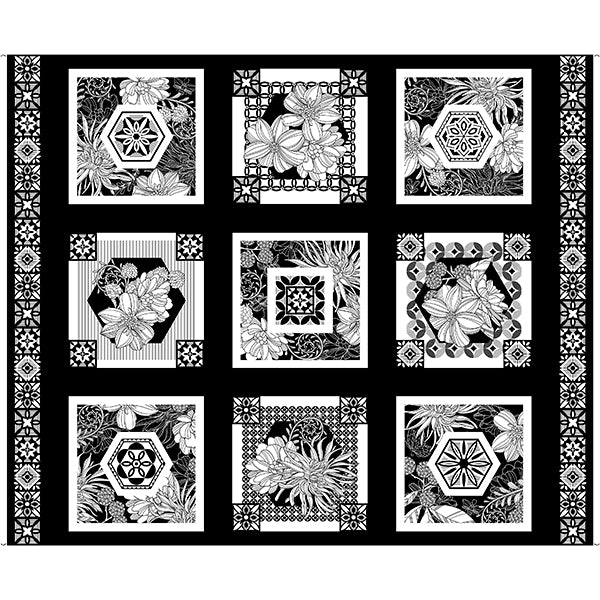 Garden at Twilight Fabric Panel