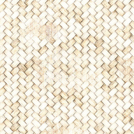 Lil Farmers Basket Weave, Oatmeal Cotton Fabric