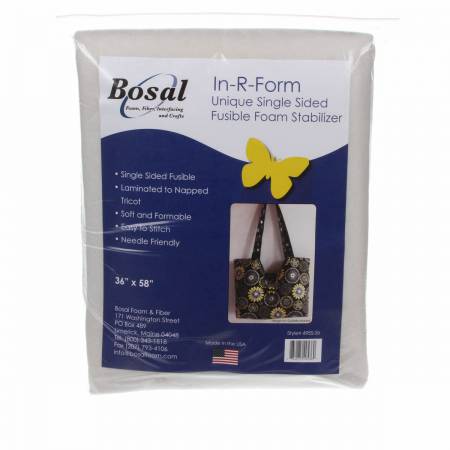 Bosal In-R-Form Single Sided Fusible Foam Stabilizer Off White 58in x 36in # 495BS-36 *
