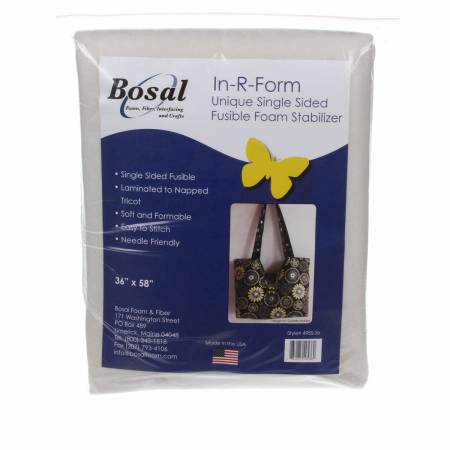 Bosal In-R-Form Single Sided Fusible Foam Stabilizer Off White 58in x 36in # 495BS-36