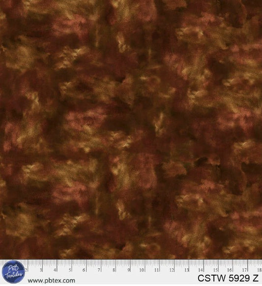 Color Stories Watercolor Tones Dark Brown 108" Wideback Fabric
