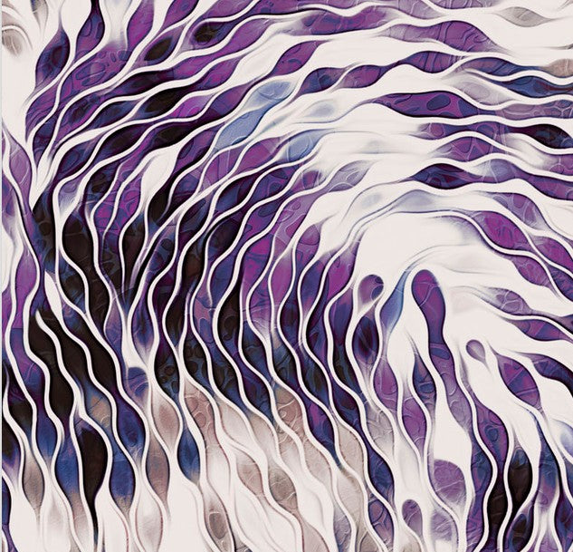 Vitality 108" Purple Harmonious Strokes Wideback Cotton Fabric