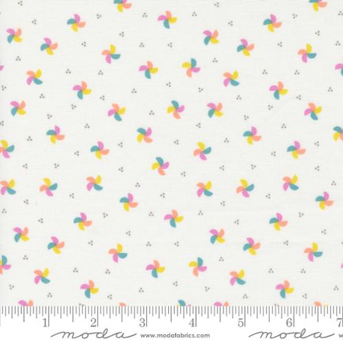 Laguna Sunrise Off White Pinwheel 37684 11 Cotton Fabric by Sherri & Chelsi for Moda