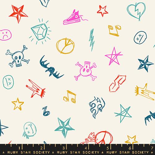 Teddy and the Bears Multi RS2104 Cotton Fabric by Ruby Star for Moda *