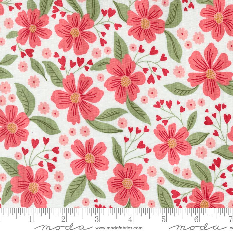 Love Blooms Lace Cotton Fabric by Lella Boutique for Moda