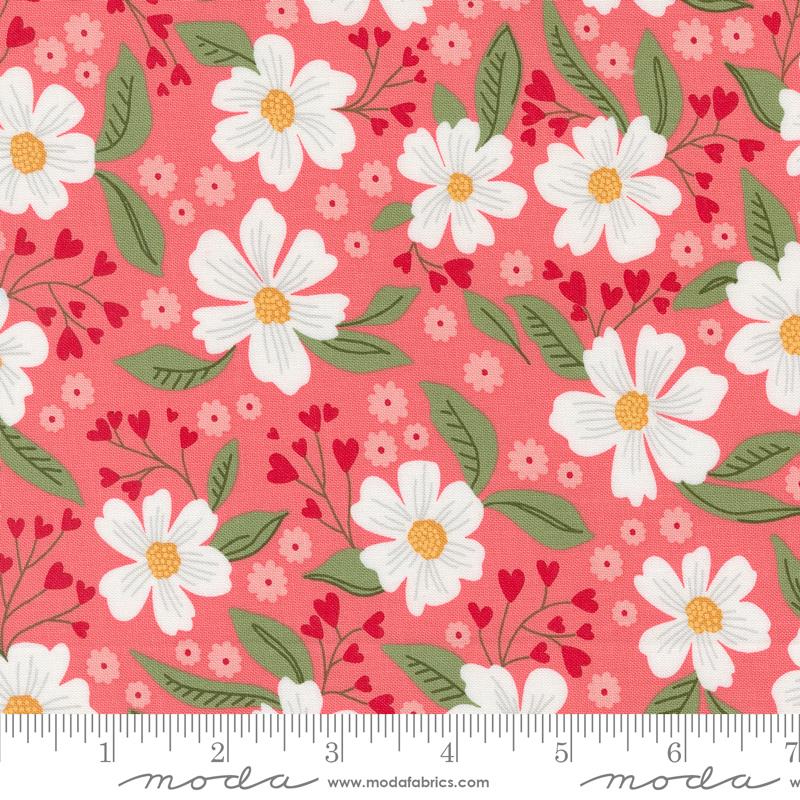 Love Blooms Lipstick Cotton Fabric by Lella Boutique for Moda