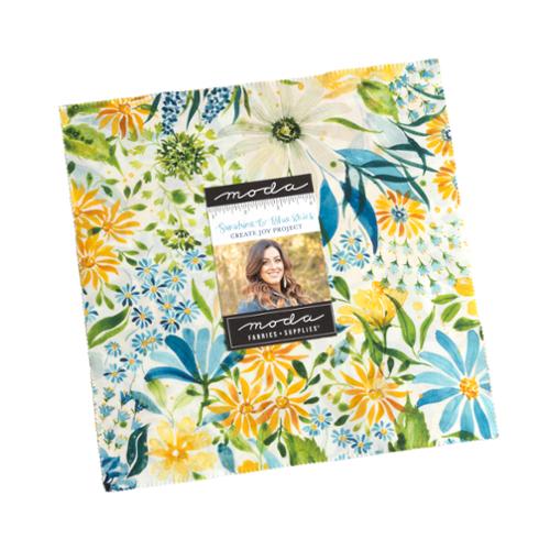 Sunshine Blue Skies, 10" squares,  Layer Cake by Moda